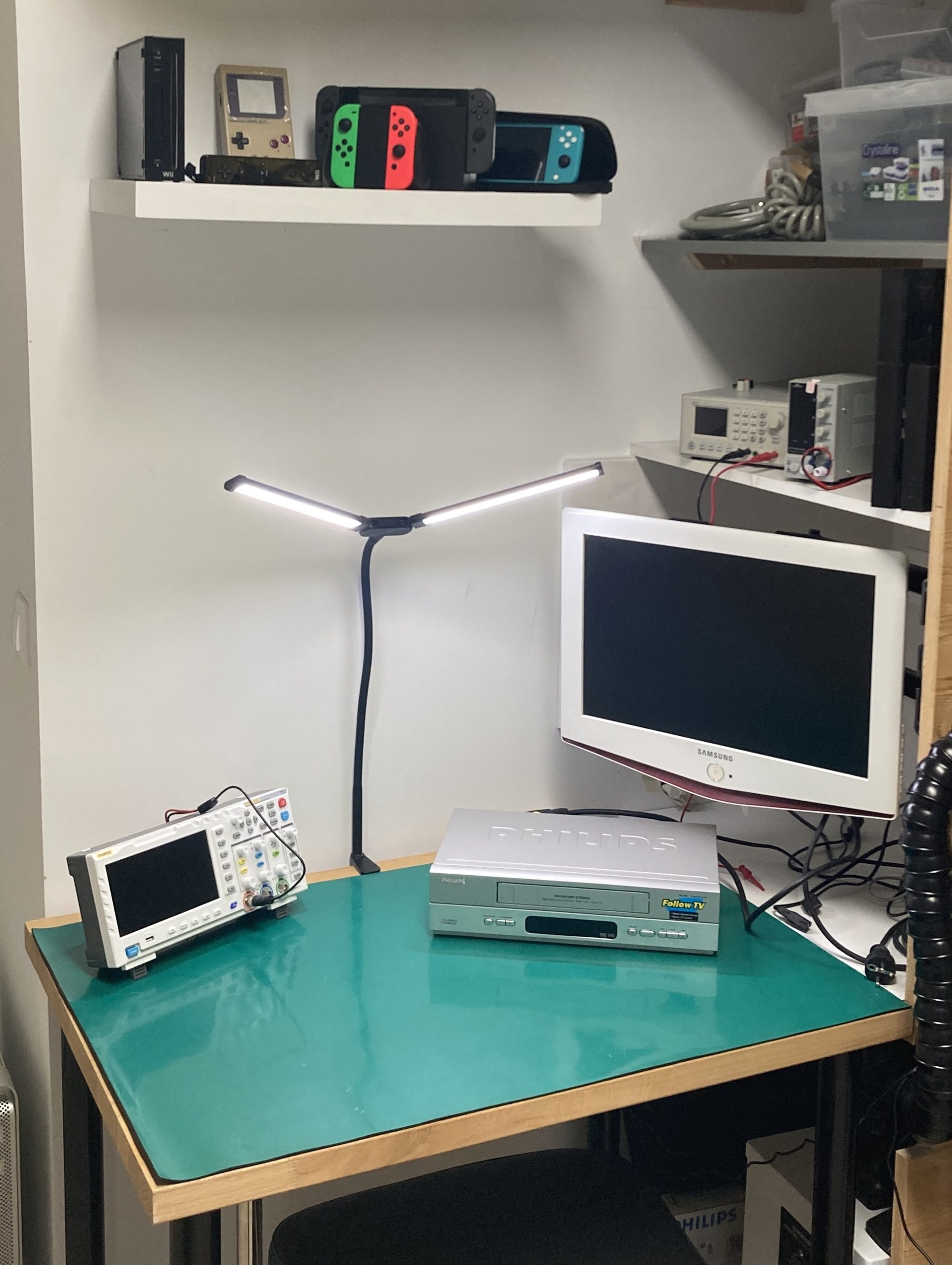 réparation magnétoscope, oscilloscope